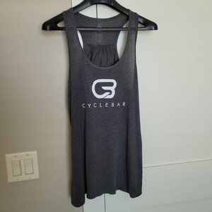CycleBar NWT ladies flowy racerback with rouching